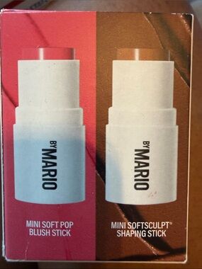 Mini Soft Pop Blush Stick & Mini SoftSculpt Shaping Stick - Pink & Brown